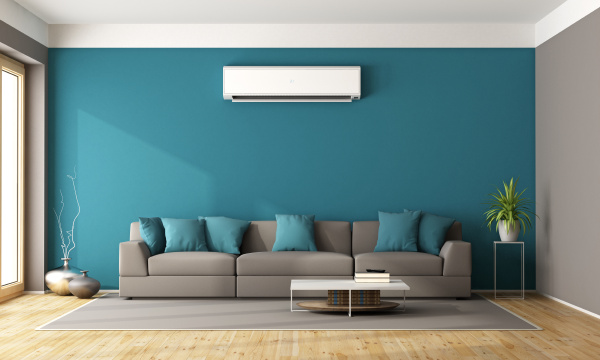 soggiorno moderno con aria condizionata