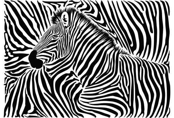 sfondo con motivo zebrato