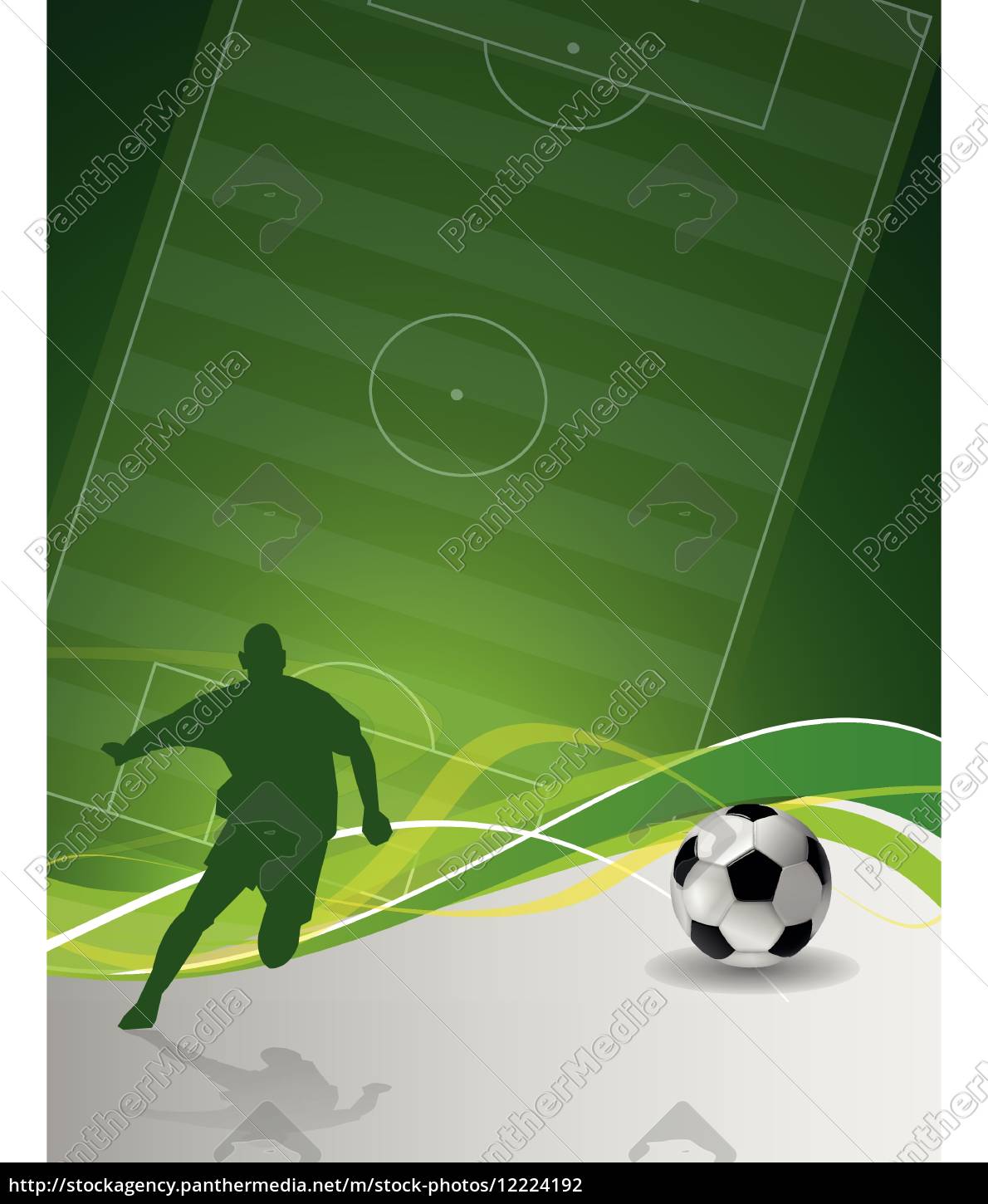 SVG, Vettoriale - Calcio Poster.Green Sfondo Astratto Con