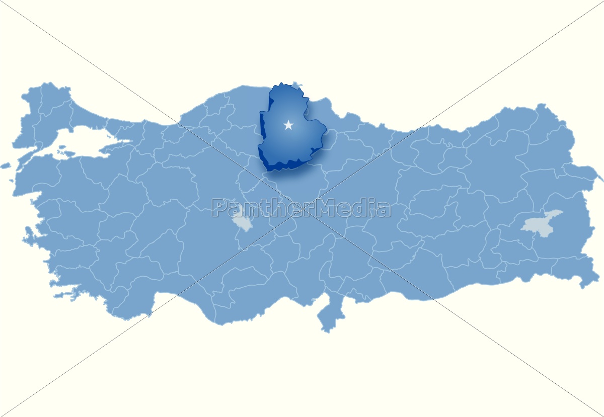 Mappa di Turchia Corum Foto stock 14662031 Comprate Immagini