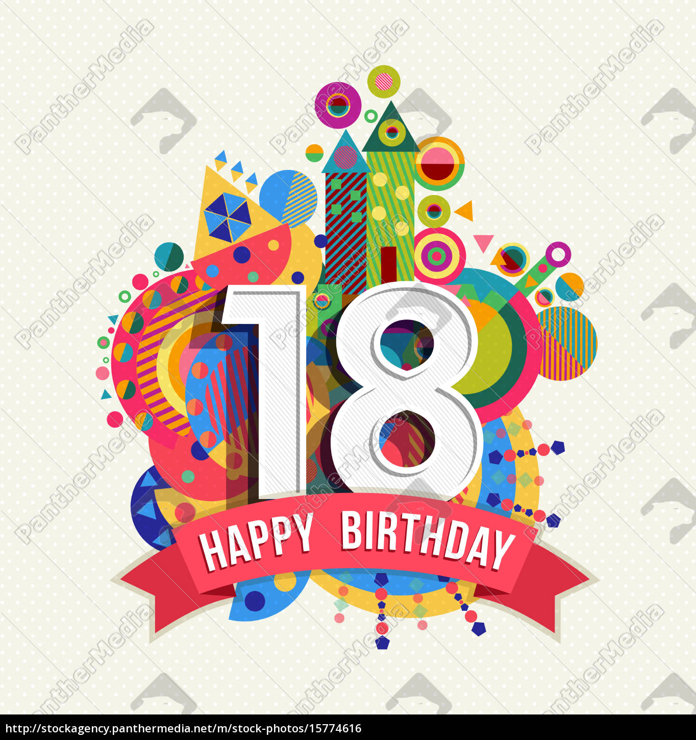 Cartolina d'auguri per i 18 anni