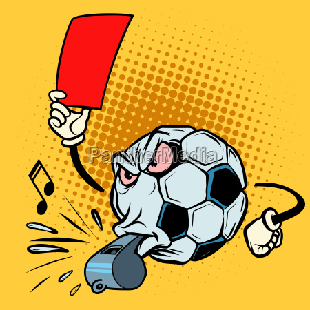 Attributi Di Un Arbitro Di Calcio: Giallo E Cartellini Rossi, Un Fischio  Illustrazione di Stock - Illustrazione di riferimento, dimensionale:  38487298